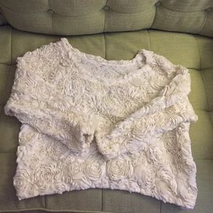 American apparel white floral jumper